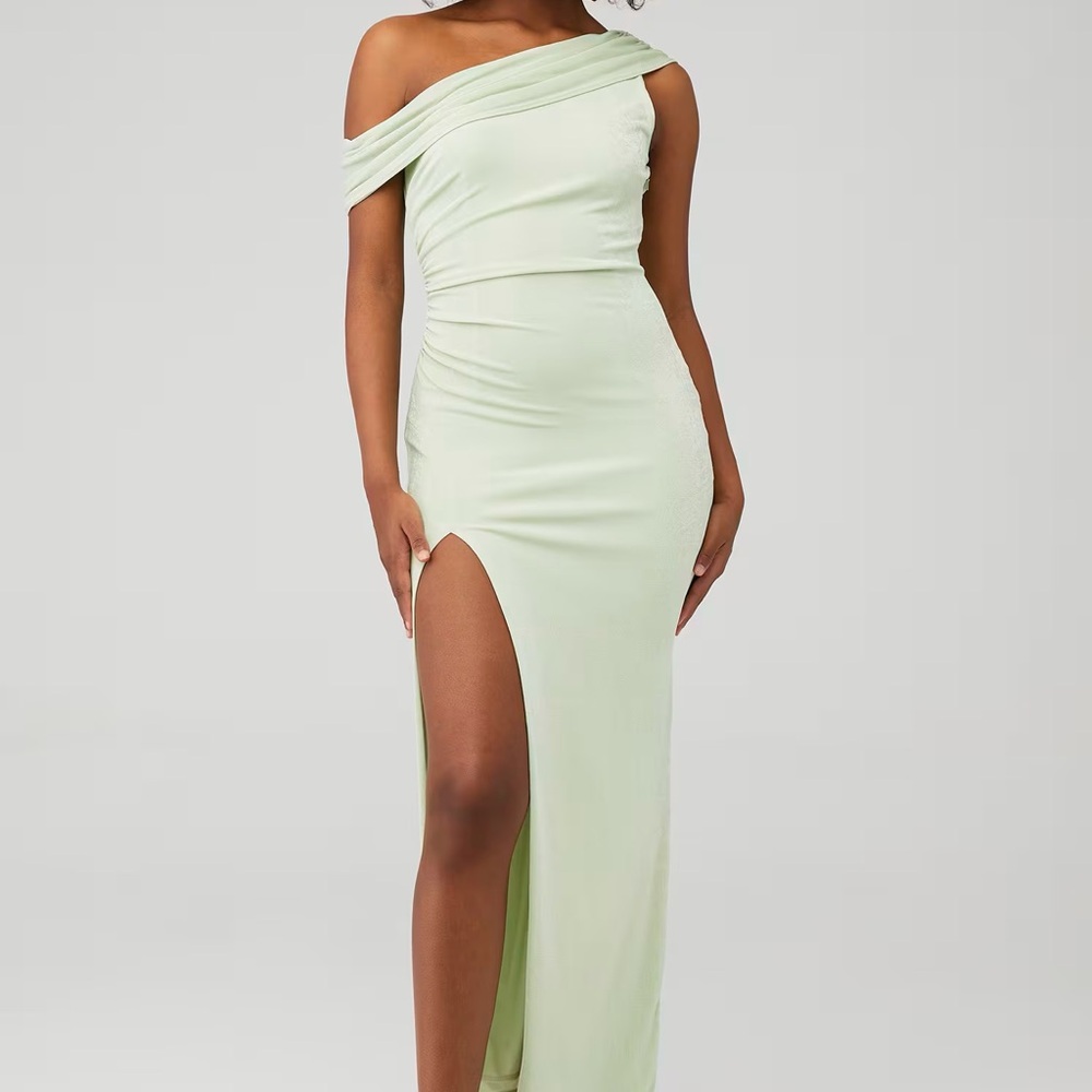 Katie May Rhea gown in sage